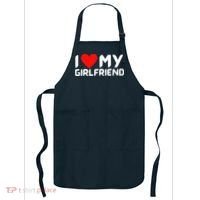 I Love My GF Girlfriend Heart Apron thumb 0