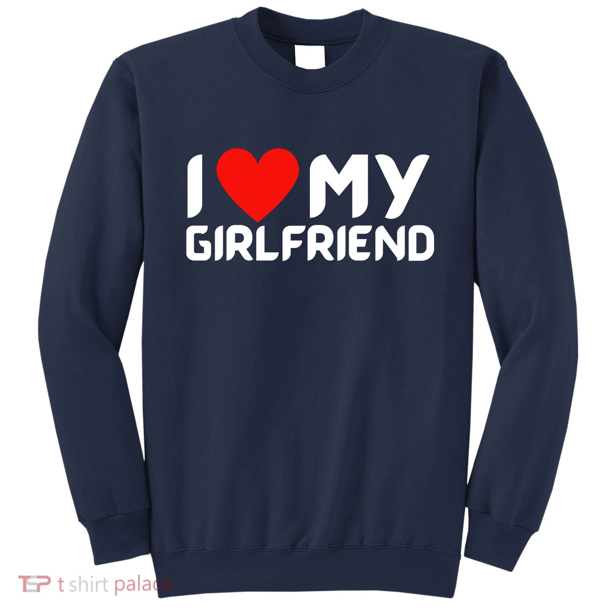 I Love My GF Girlfriend Heart Sweatshirt