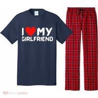 I Love My GF Girlfriend Heart Pajama Set thumb 0