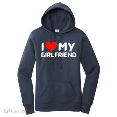I Love My GF Girlfriend Heart Women's Hoodie