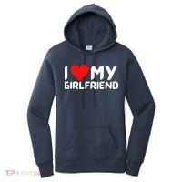 I Love My GF Girlfriend Heart Women's Hoodie thumb 0