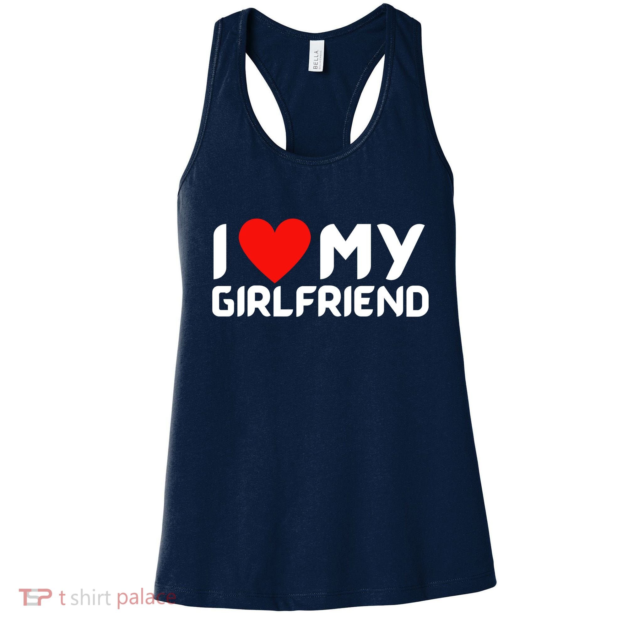 I Love My GF Girlfriend Heart Women's Tank Top