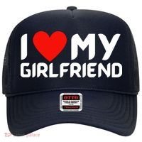 I Love My GF Girlfriend Heart Hat thumb 0
