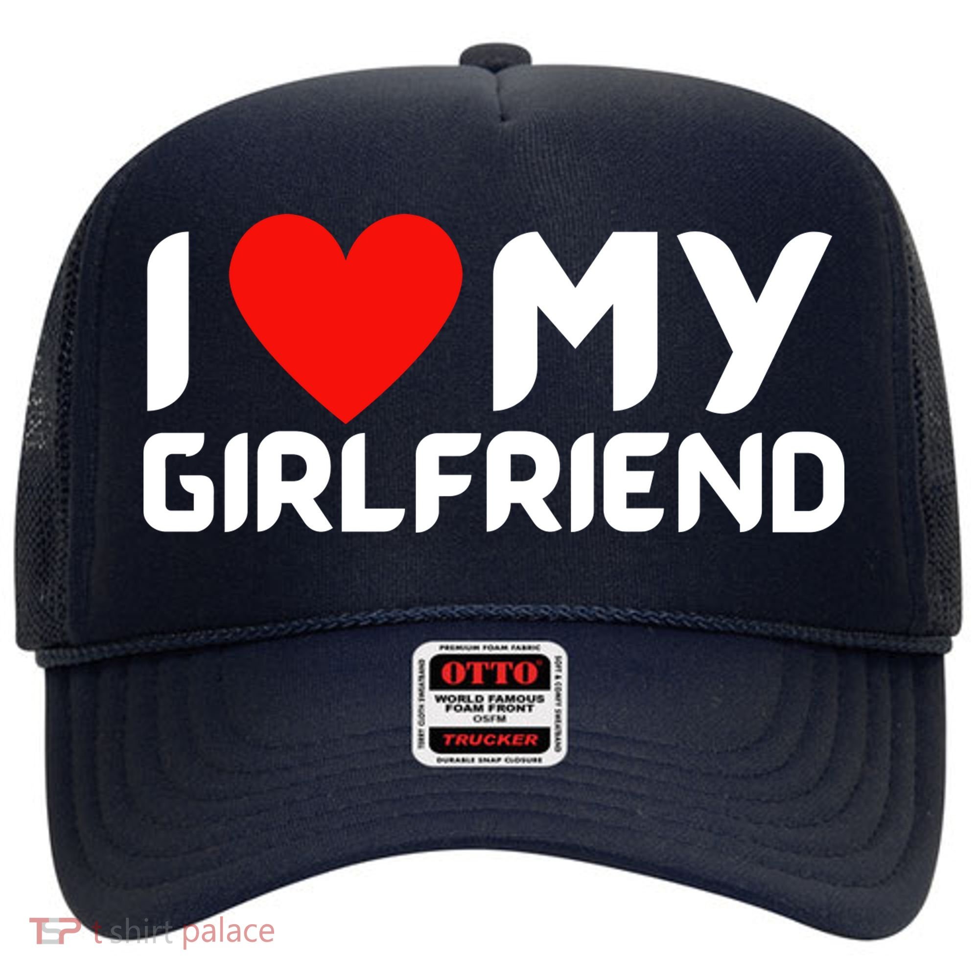 I Love My GF Girlfriend Heart Hat