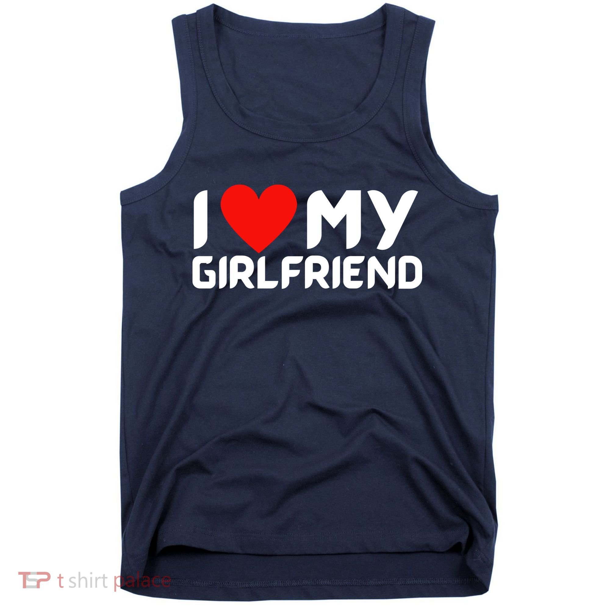 I Love My GF Girlfriend Heart Tank Top