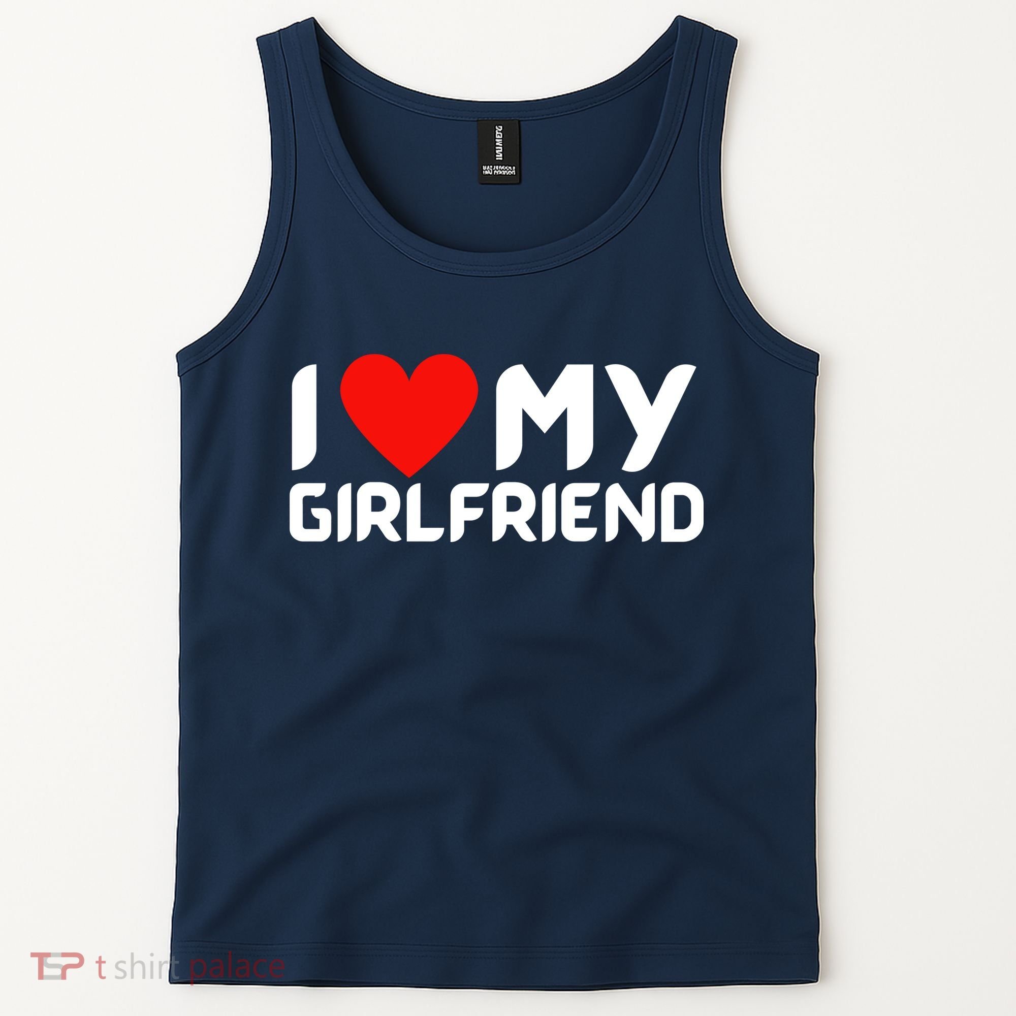 I Love My GF Girlfriend Heart Tank Top