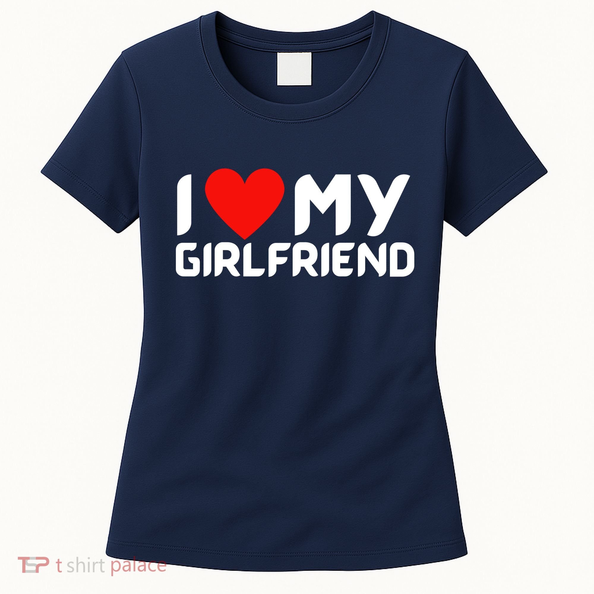 I Love My GF Girlfriend Heart Women's T-Shirt