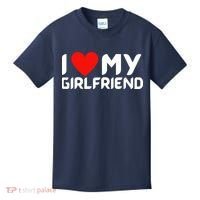 I Love My GF Girlfriend Heart Kids T-Shirt thumb 0