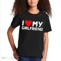I Love My GF Girlfriend Heart Kids T-Shirt thumb 2