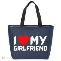 I Love My GF Girlfriend Heart Tote Bag thumb 0