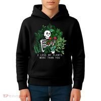 I Love My Plants More Than You Kids Hoodie thumb 4