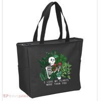 I Love My Plants More Than You Tote Bag thumb 2