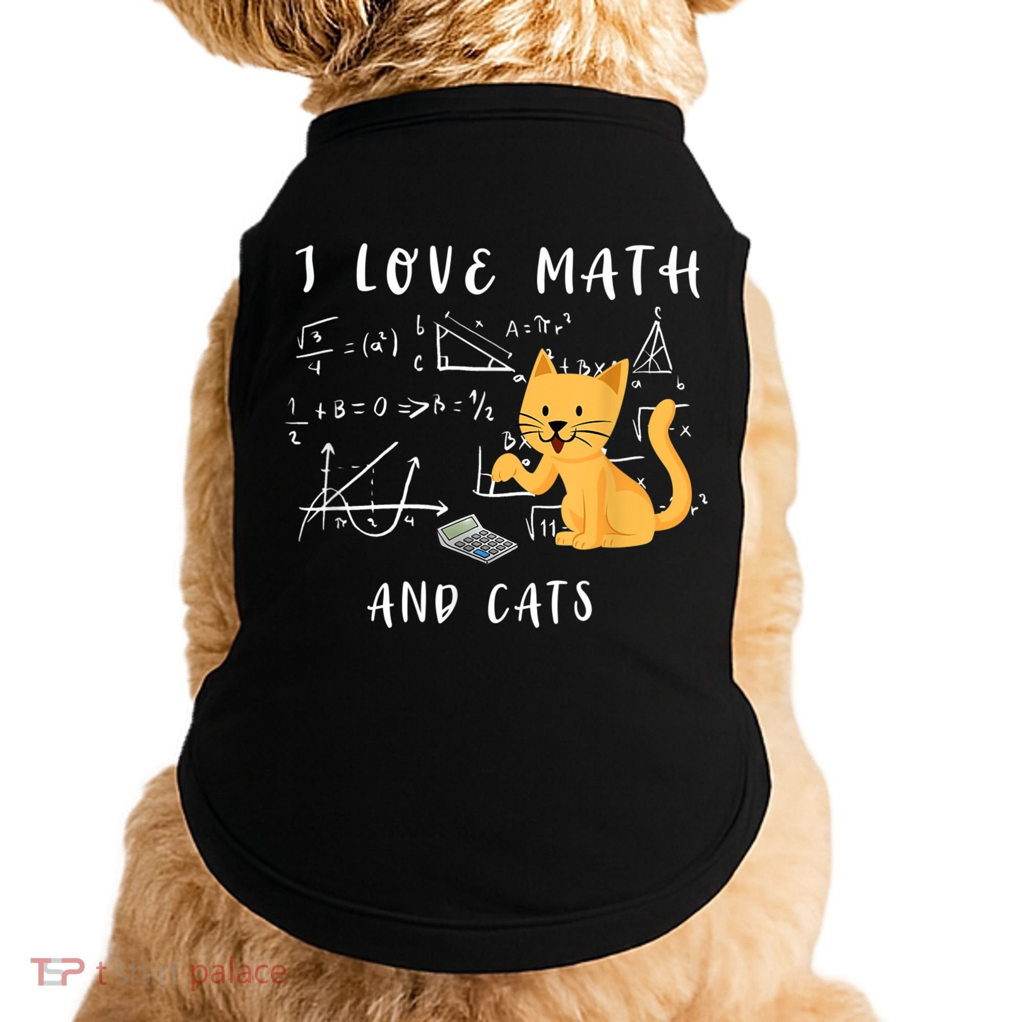 I Love Math And Cats Math Student Mathematician Math Teacher Doggie Tank