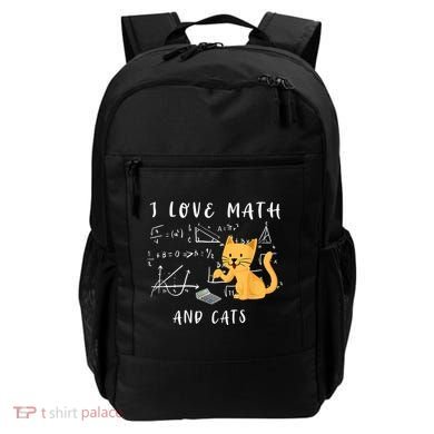 I Love Math And Cats Math Student Mathematician Math Teacher Backpack