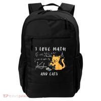 I Love Math And Cats Math Student Mathematician Math Teacher Backpack thumb 0