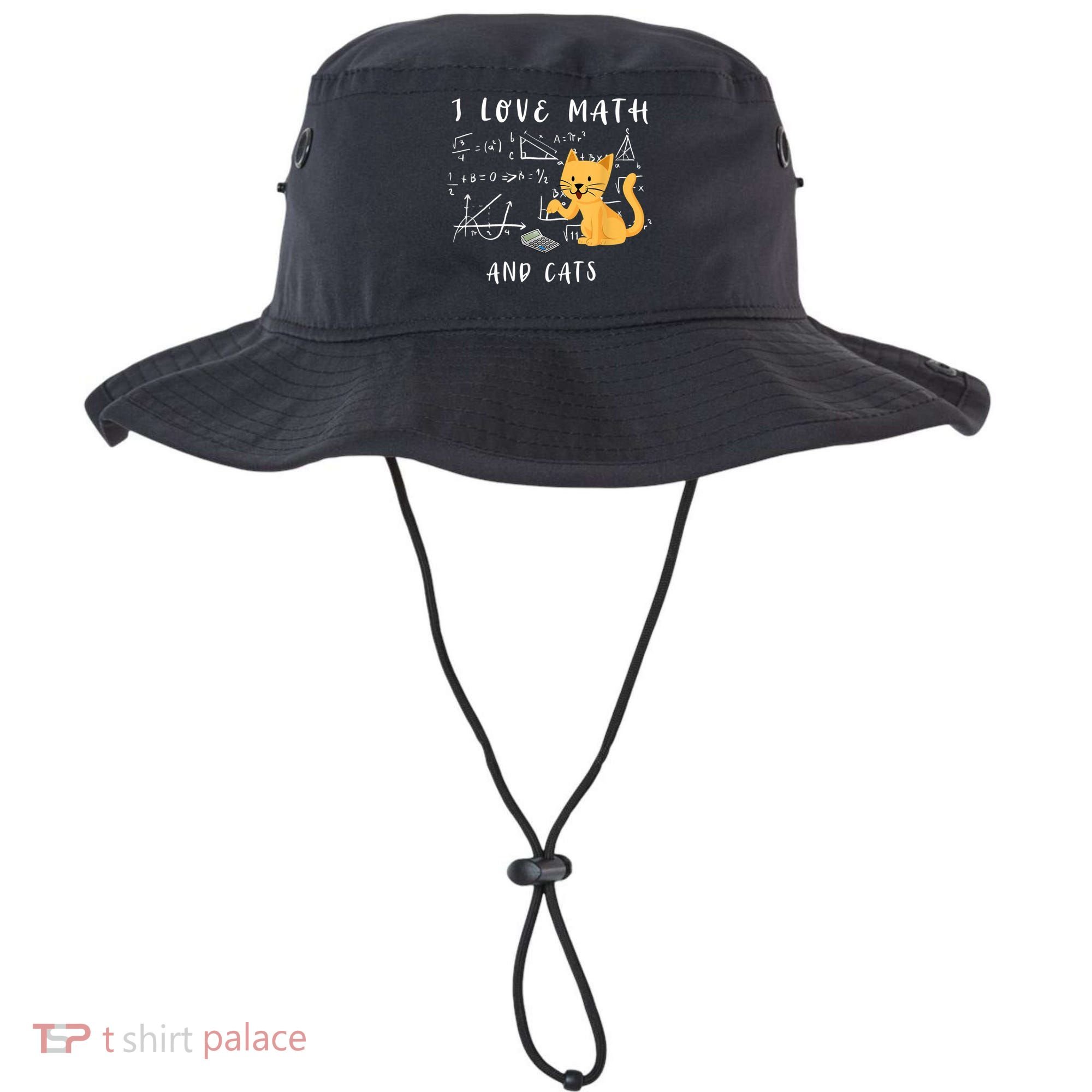 I Love Math And Cats Math Student Mathematician Math Teacher Bucket Hat