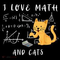 I Love Math And Cats Math Student Mathematician Math Teacher Women's Hoodie thumb 2