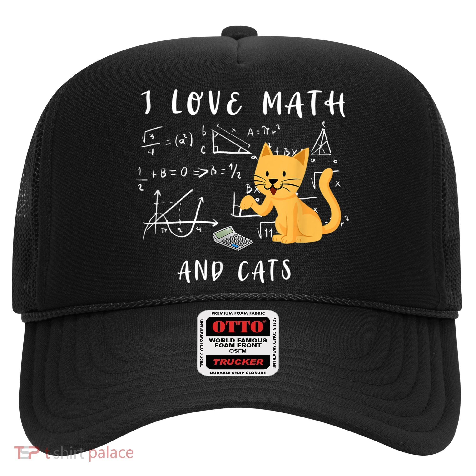 I Love Math And Cats Math Student Mathematician Math Teacher Hat