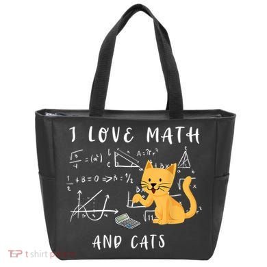 I Love Math And Cats Math Student Mathematician Math Teacher Tote Bag