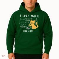 I Love Math And Cats Math Student Mathematician Math Teacher Hoodie thumb 2
