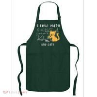 I Love Math And Cats Math Student Mathematician Math Teacher Apron thumb 0