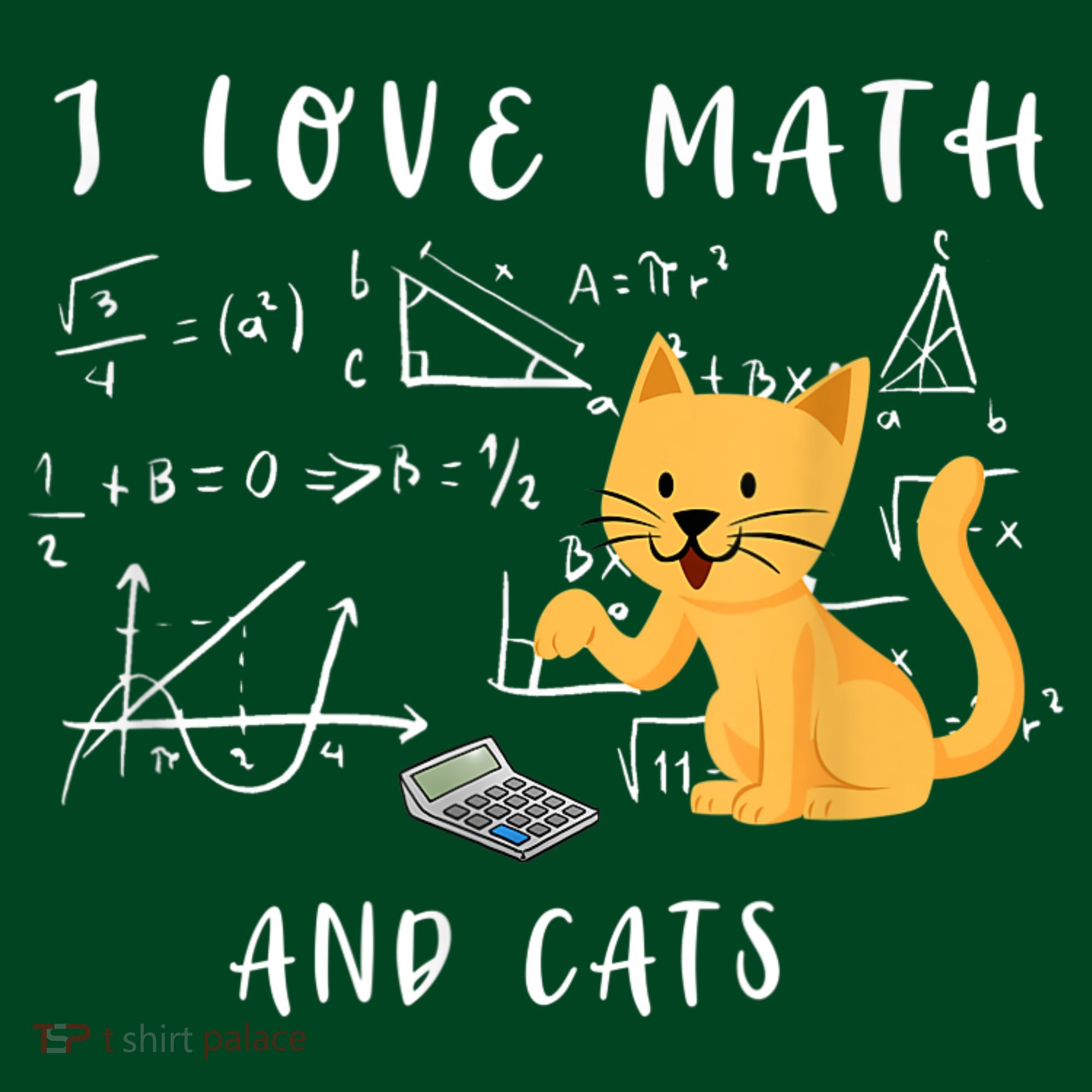 I Love Math And Cats Math Student Mathematician Math Teacher Mousepad