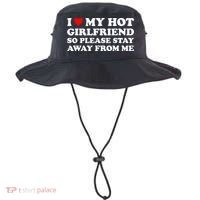 I Love My Hot Girlfriend So Please Stay Away From Me Bucket Hat thumb 0
