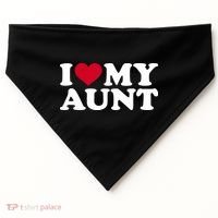 I love my aunt USA-Made Doggie Bandana thumb 0