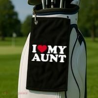 I love my aunt Golf Towel thumb 2