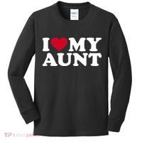 I love my aunt Kids Long Sleeve Shirt thumb 0