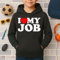 I Love My Job Kids Hoodie thumb 2