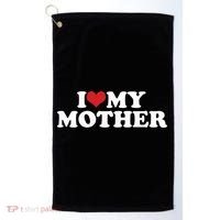 I Love My Mother Golf Towel thumb 0