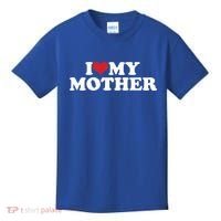 I Love My Mother Kids T-Shirt thumb 0