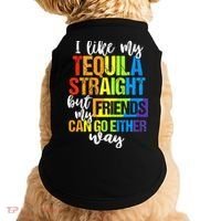 I Like My Tequila Straight But My Friends Can Go Either Way Doggie Tank thumb 0