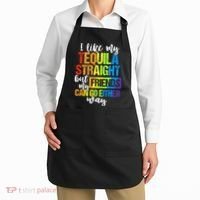 I Like My Tequila Straight But My Friends Can Go Either Way Apron thumb 2
