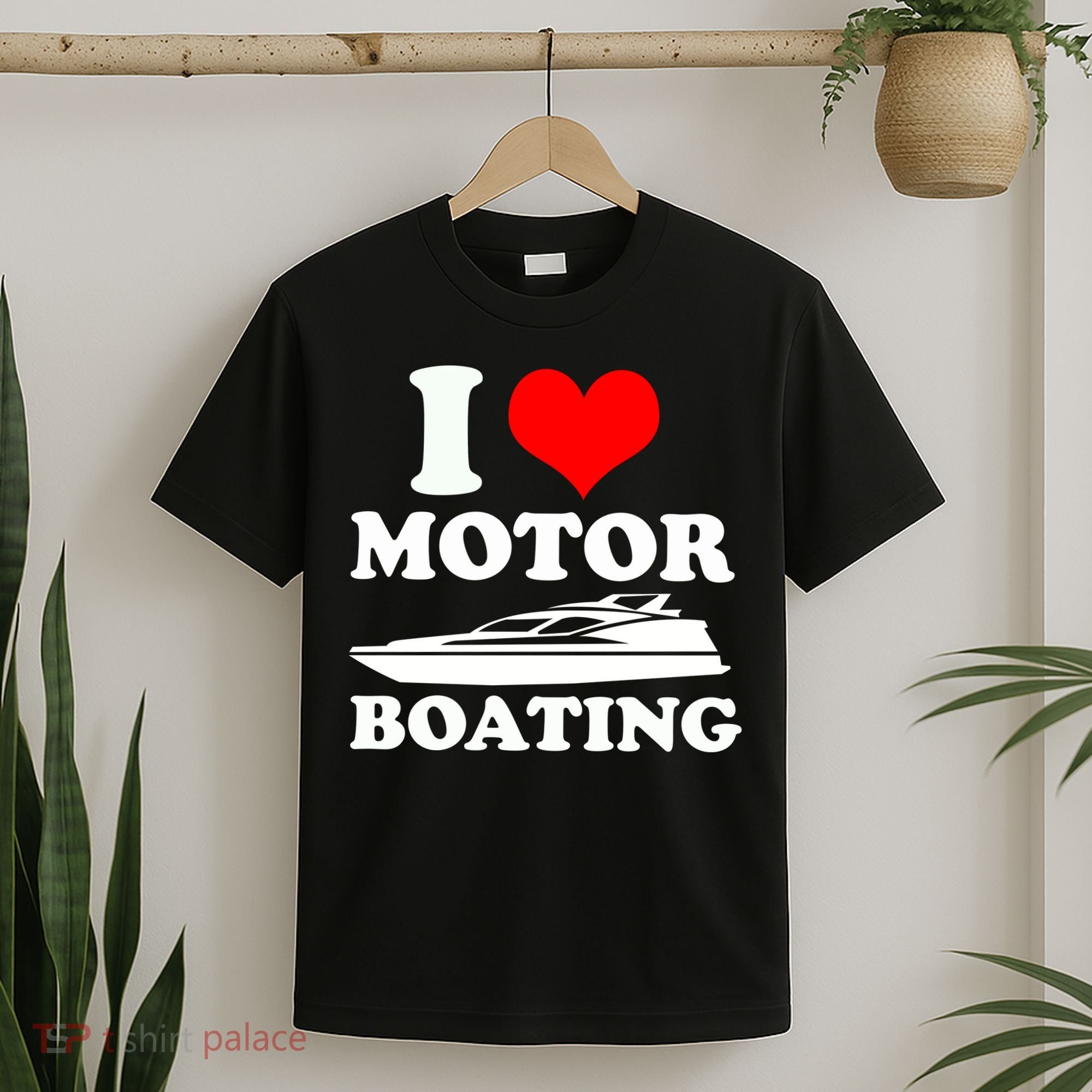 I Love Motor Boating Funny Boater T-Shirt