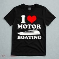 I Love Motor Boating Funny Boater T-Shirt thumb 5