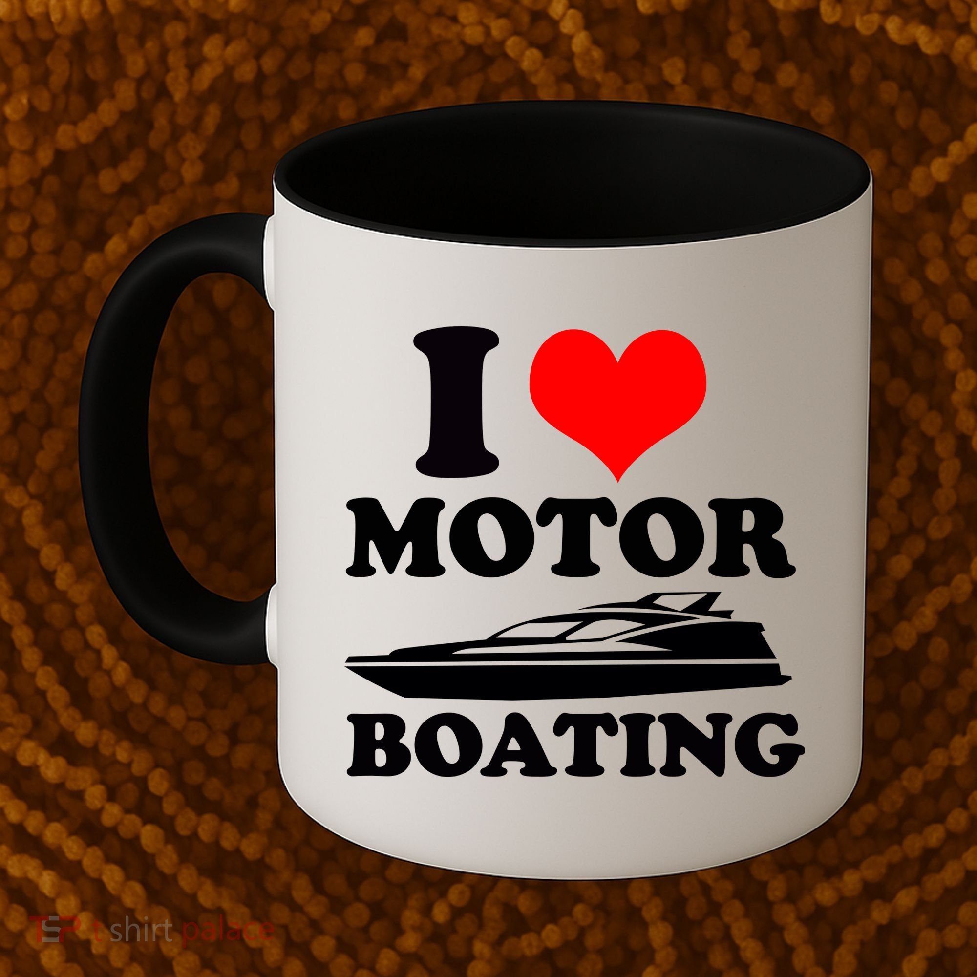 I Love Motor Boating Funny Boater Coffee Mug