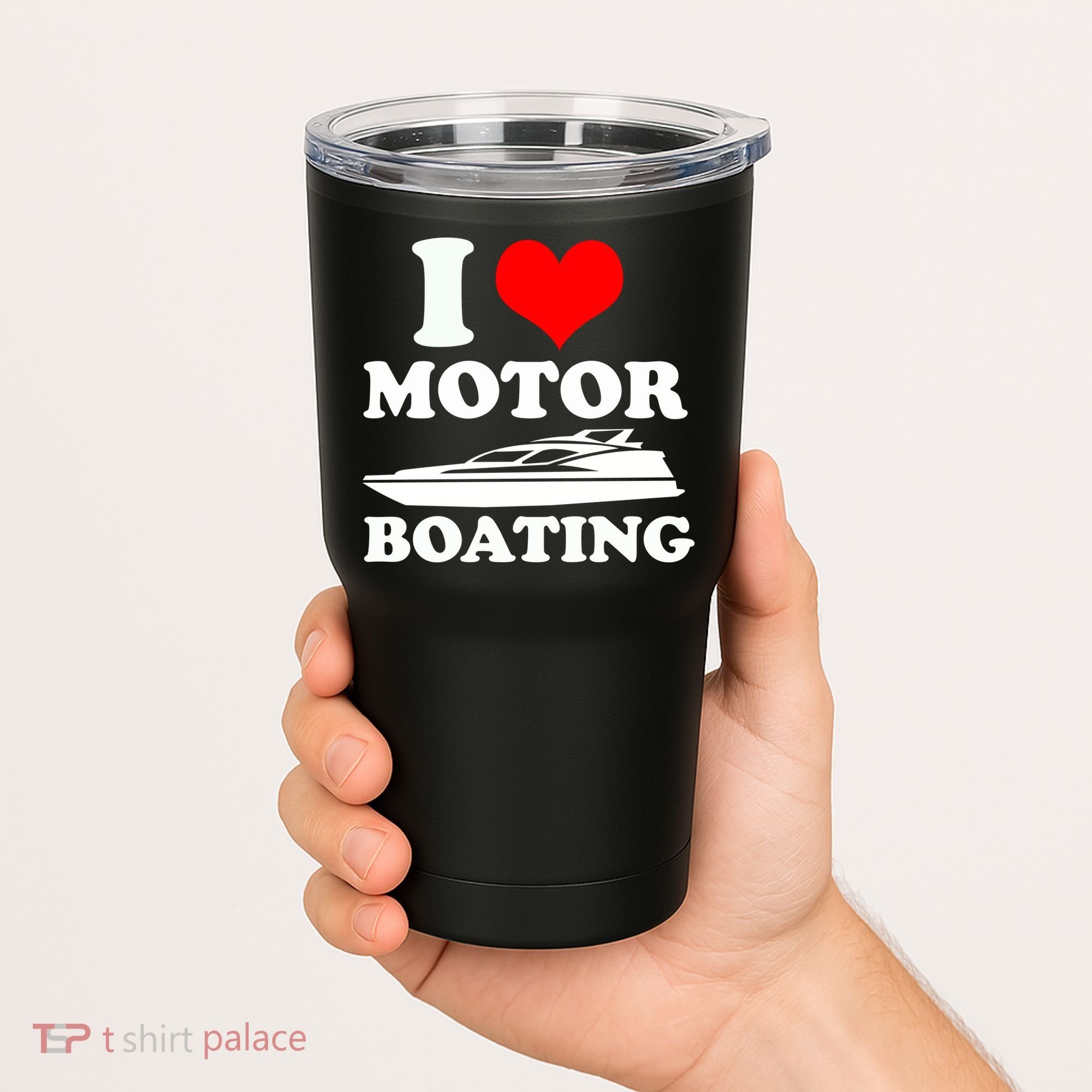 I Love Motor Boating Funny Boater Tumbler