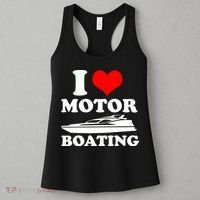 I Love Motor Boating Funny Boater Women's Tank Top thumb 3