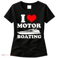 I Love Motor Boating Funny Boater Women's T-Shirt thumb 0