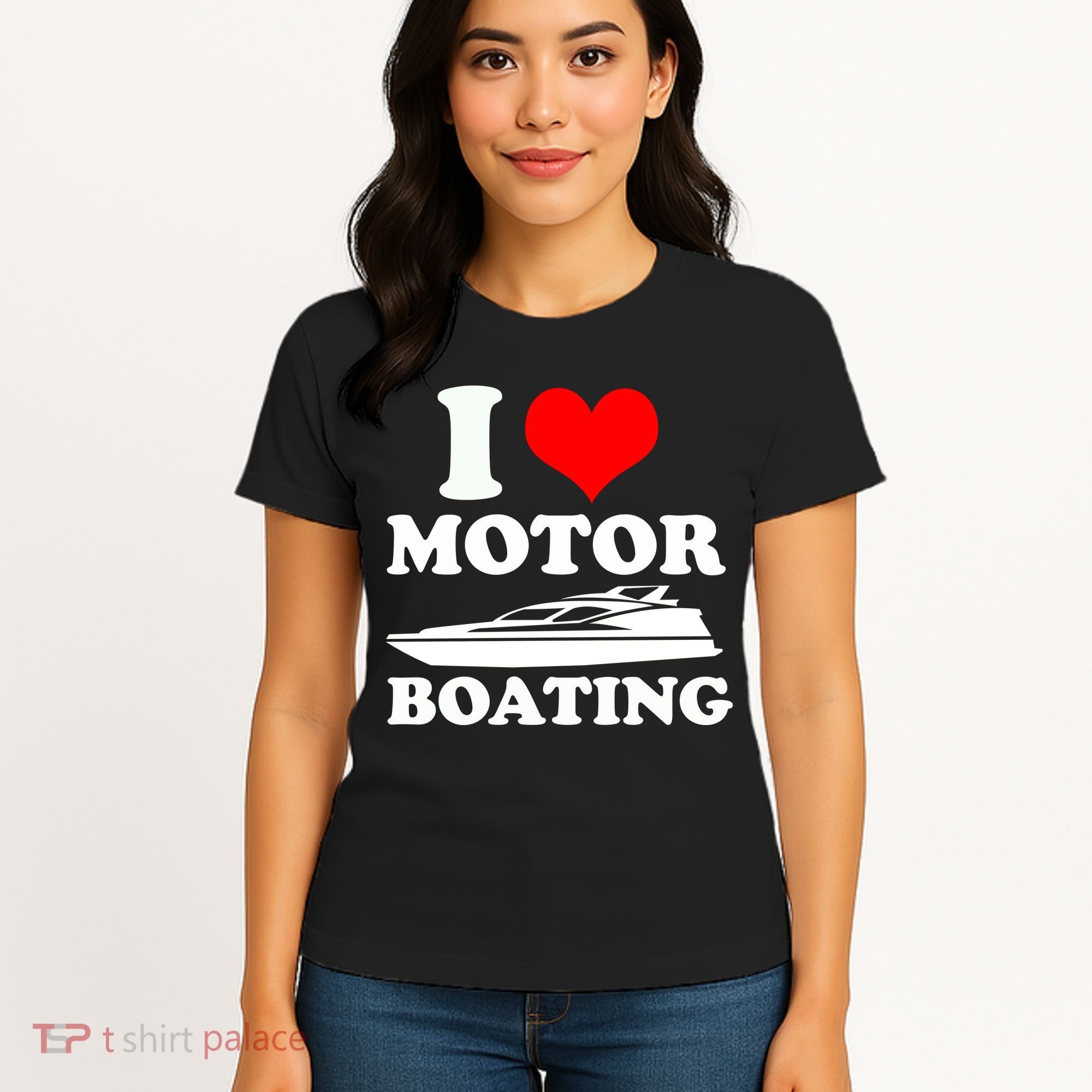 I Love Motor Boating Funny Boater Women's T-Shirt