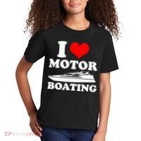I Love Motor Boating Funny Boater Kids T-Shirt thumb 2
