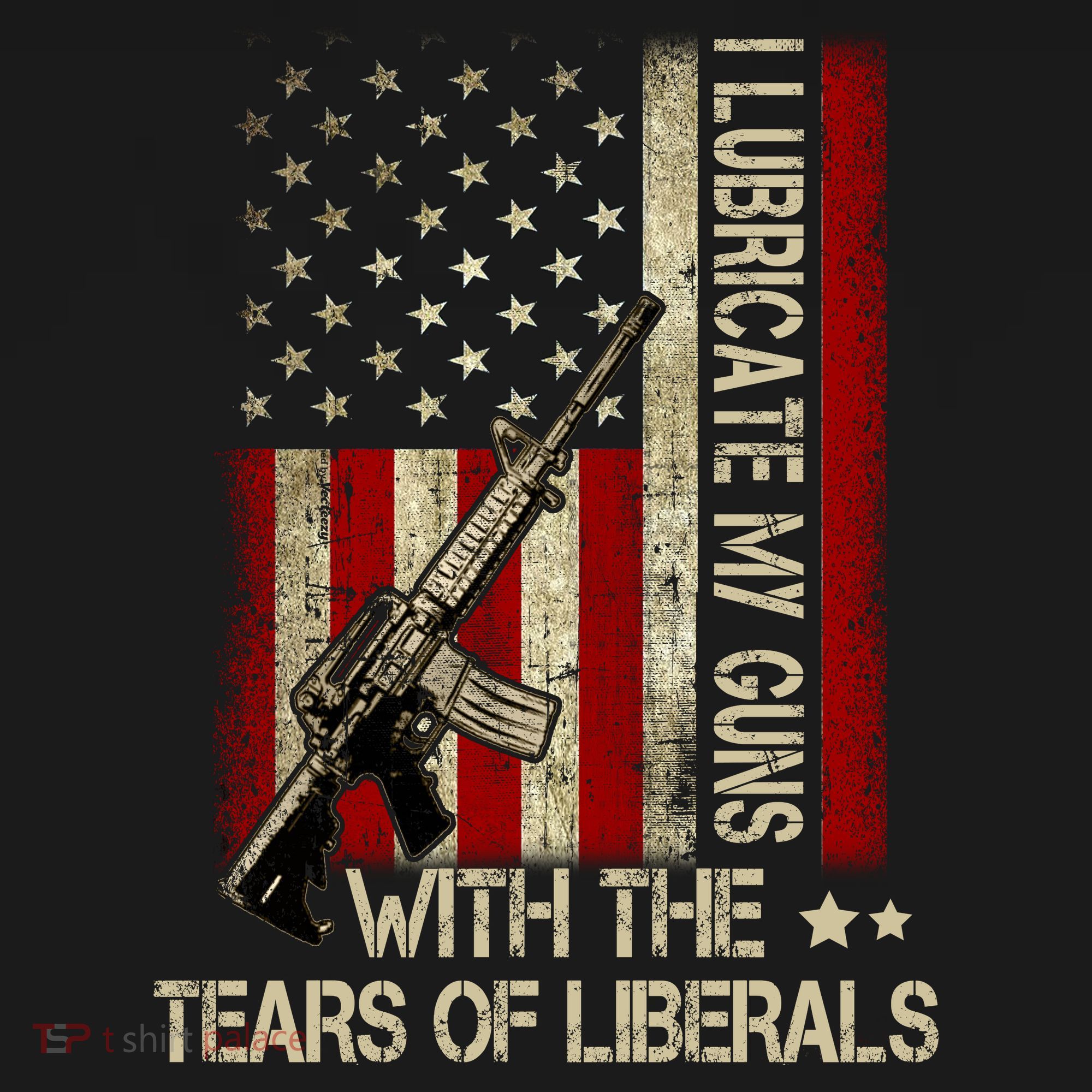 I Lubricate My Guns With The Tears Of Liberals US Flag Women's Hoodie