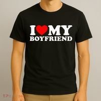I Love My Boyfriend I Heart My Boyfriend T-Shirt thumb 3
