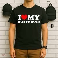 I Love My Boyfriend I Heart My Boyfriend T-Shirt thumb 6