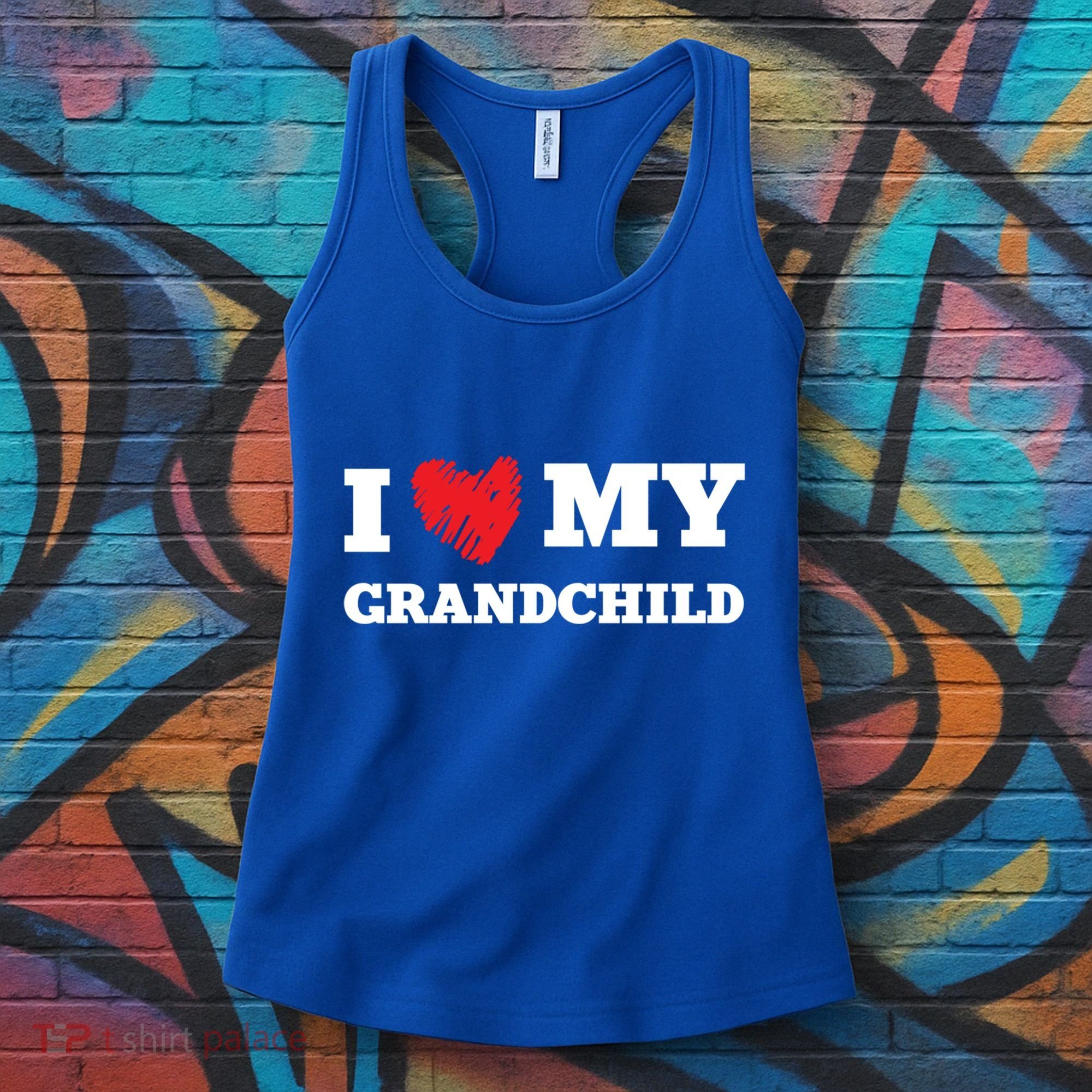 I Love My Grand Favorite Family Member Valentines Funny Gift Women's Tank Top