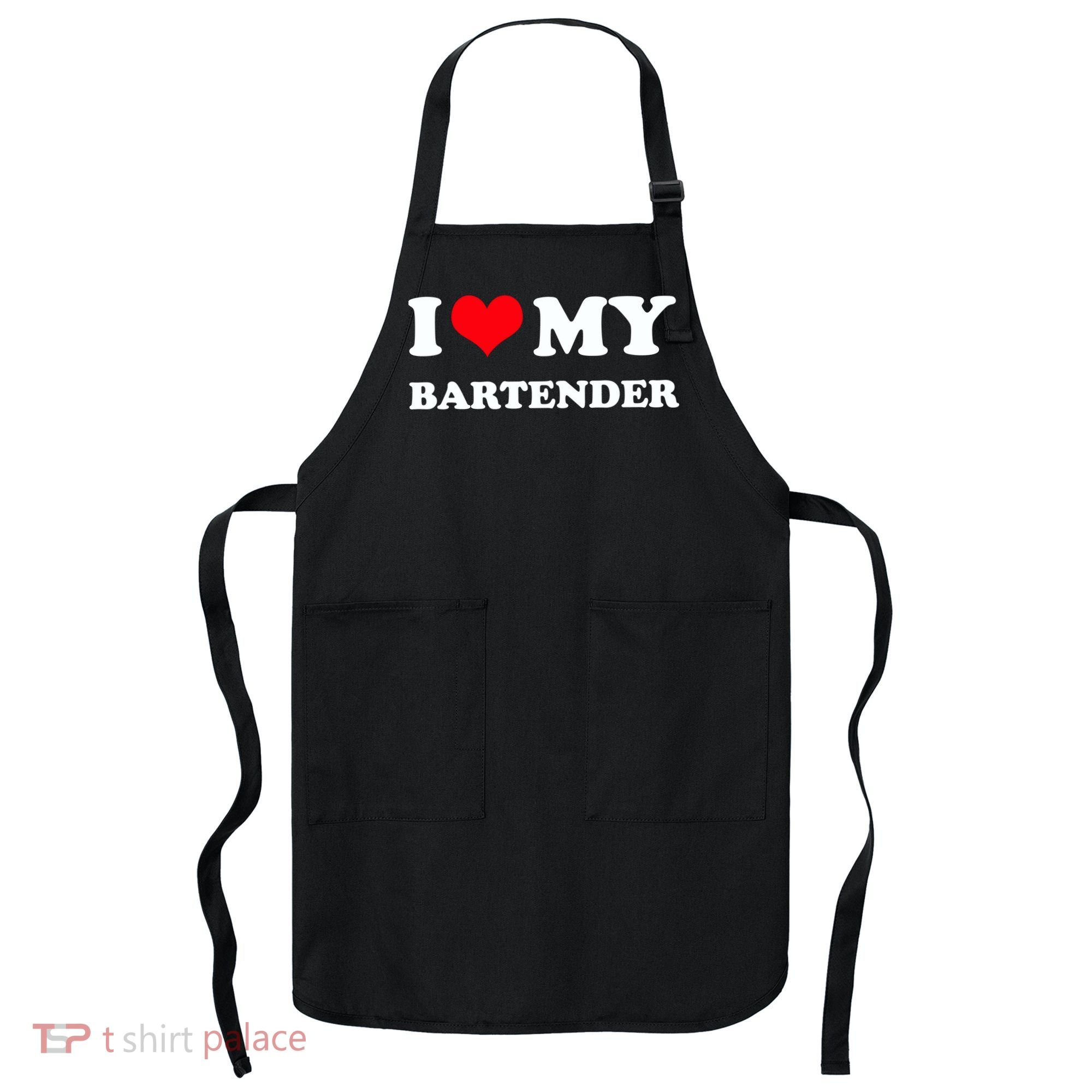 I Love My Bartender, I Heart My Bartender Apron