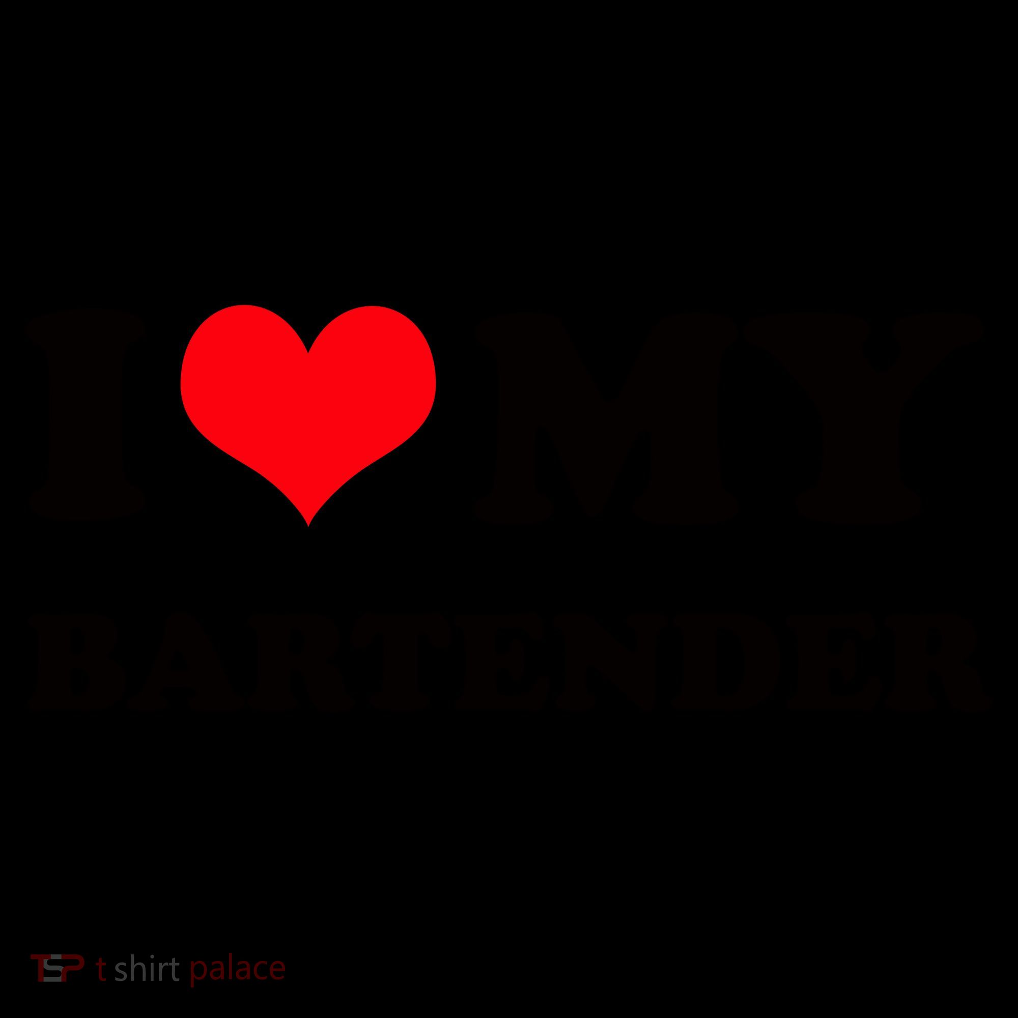 I Love My Bartender, I Heart My Bartender Coffee Mug