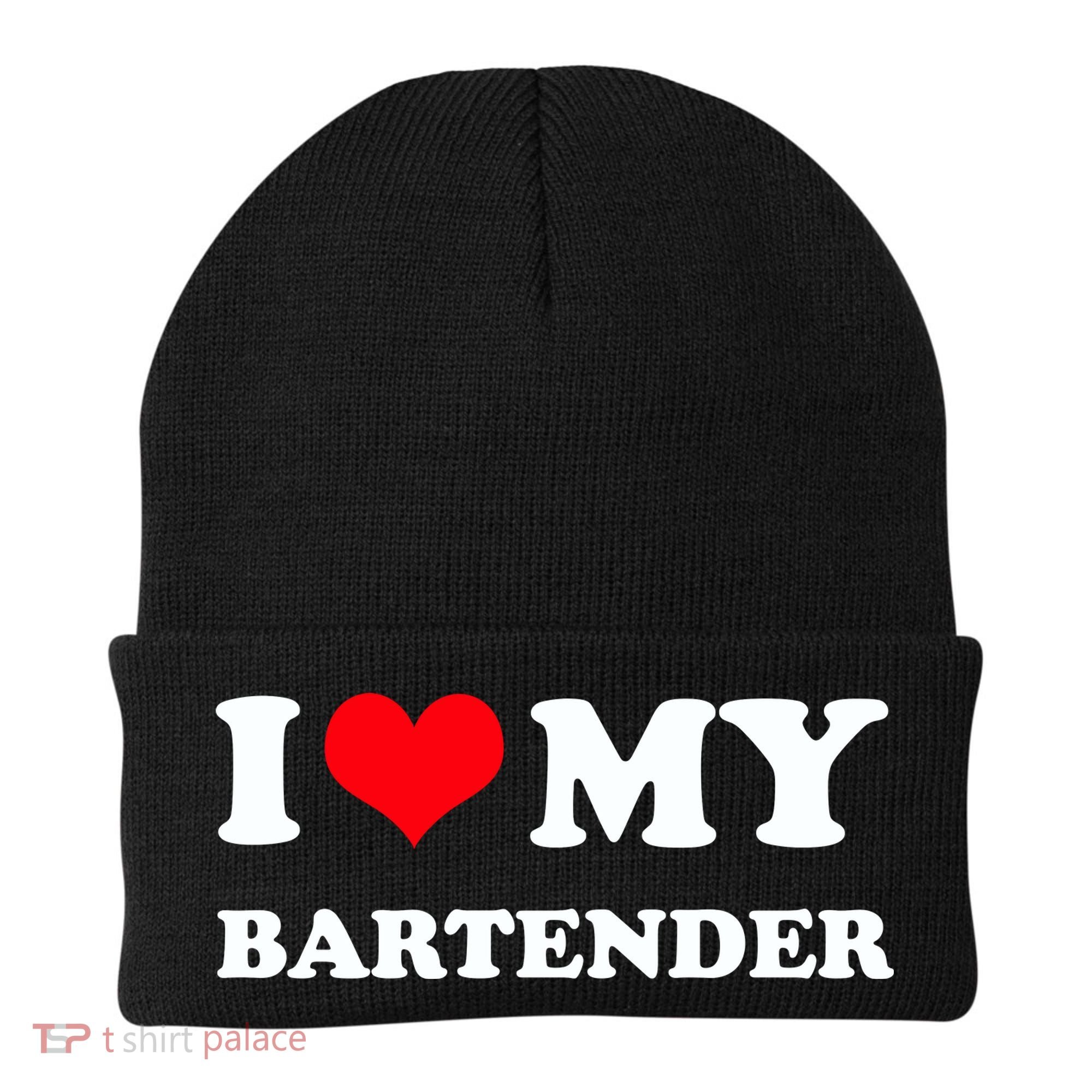 I Love My Bartender, I Heart My Bartender Beanie